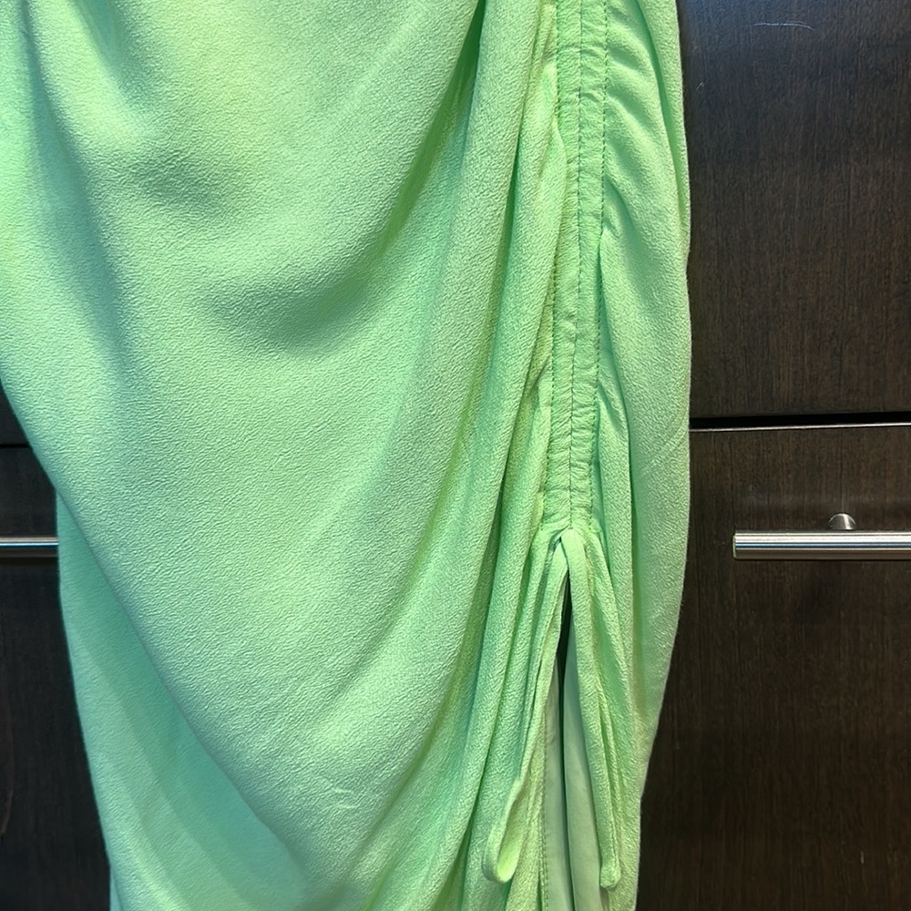 slim fit dress slacks Acid Green Lace Dress main image 1